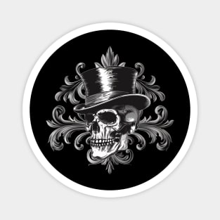 Top Hat Skull Magnet